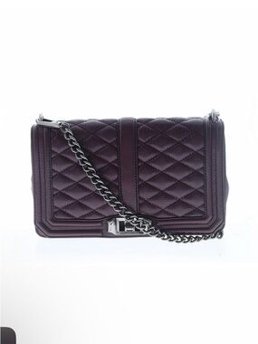 Rebecca Minkoff Quilted Crossbody Bag in Plum